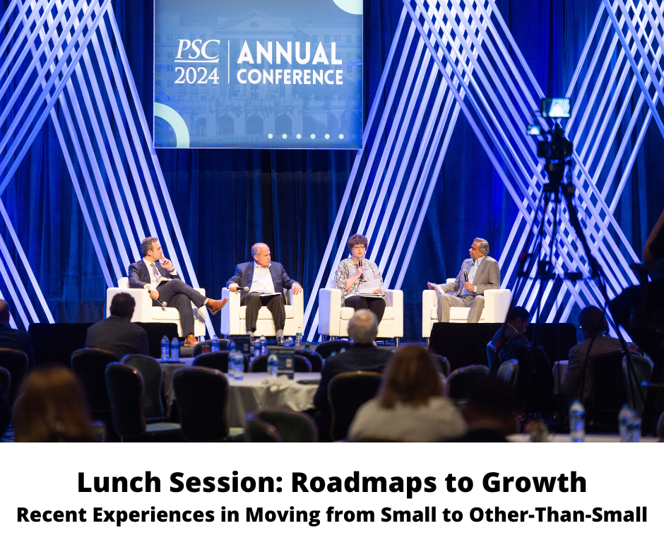 Lunch Session_ Roadmaps to Growth Recent Experiences in Moving from Small to Other-Than-Small